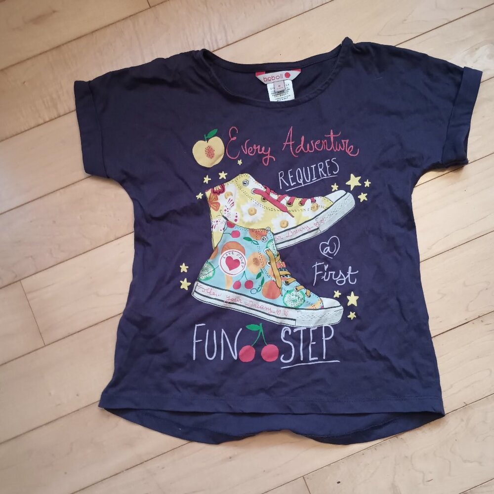 Boboli - Purple Adventure Graphic T-Shirt, size 8